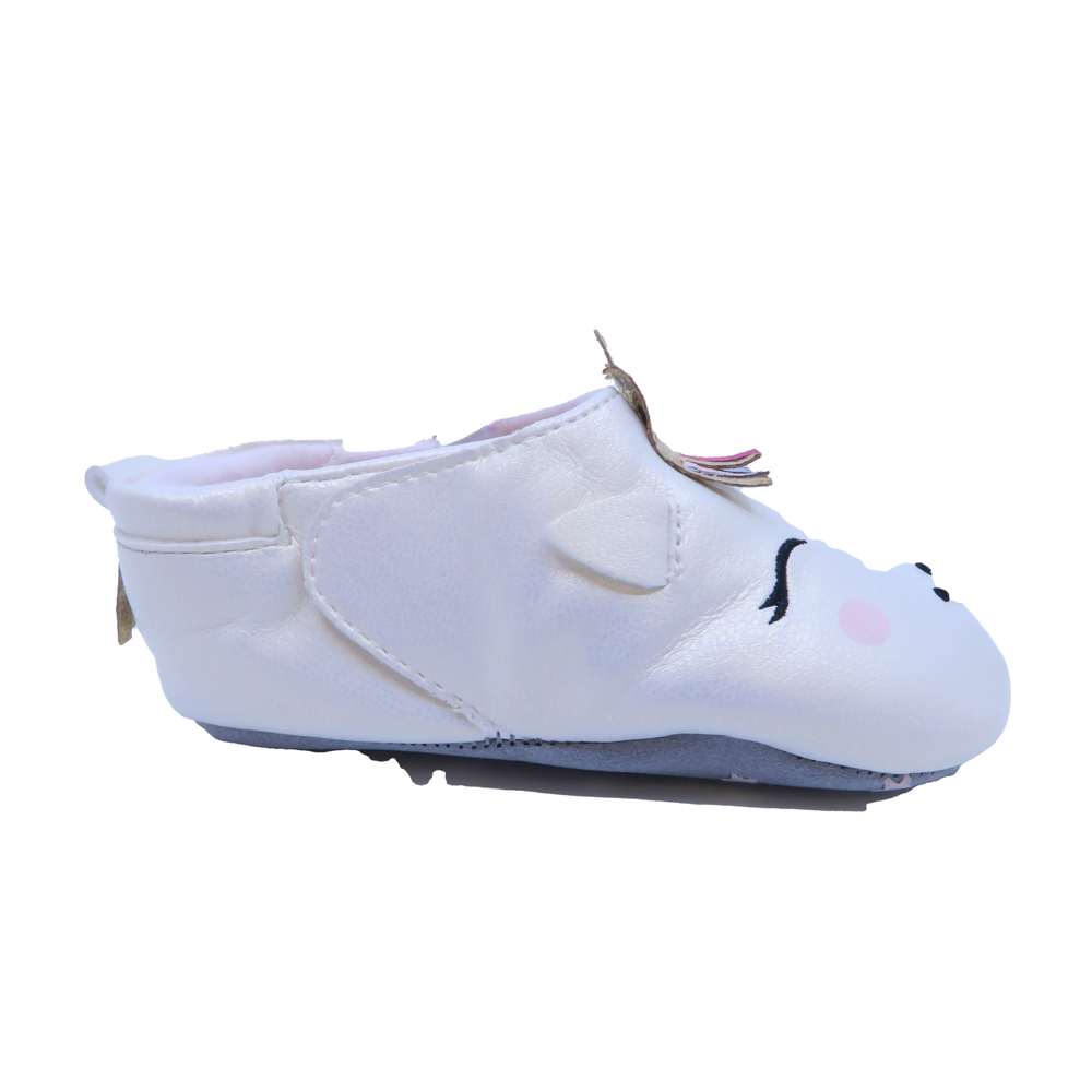 ro + me Girls Ivory Unicorn Booties size: 6-12 Months